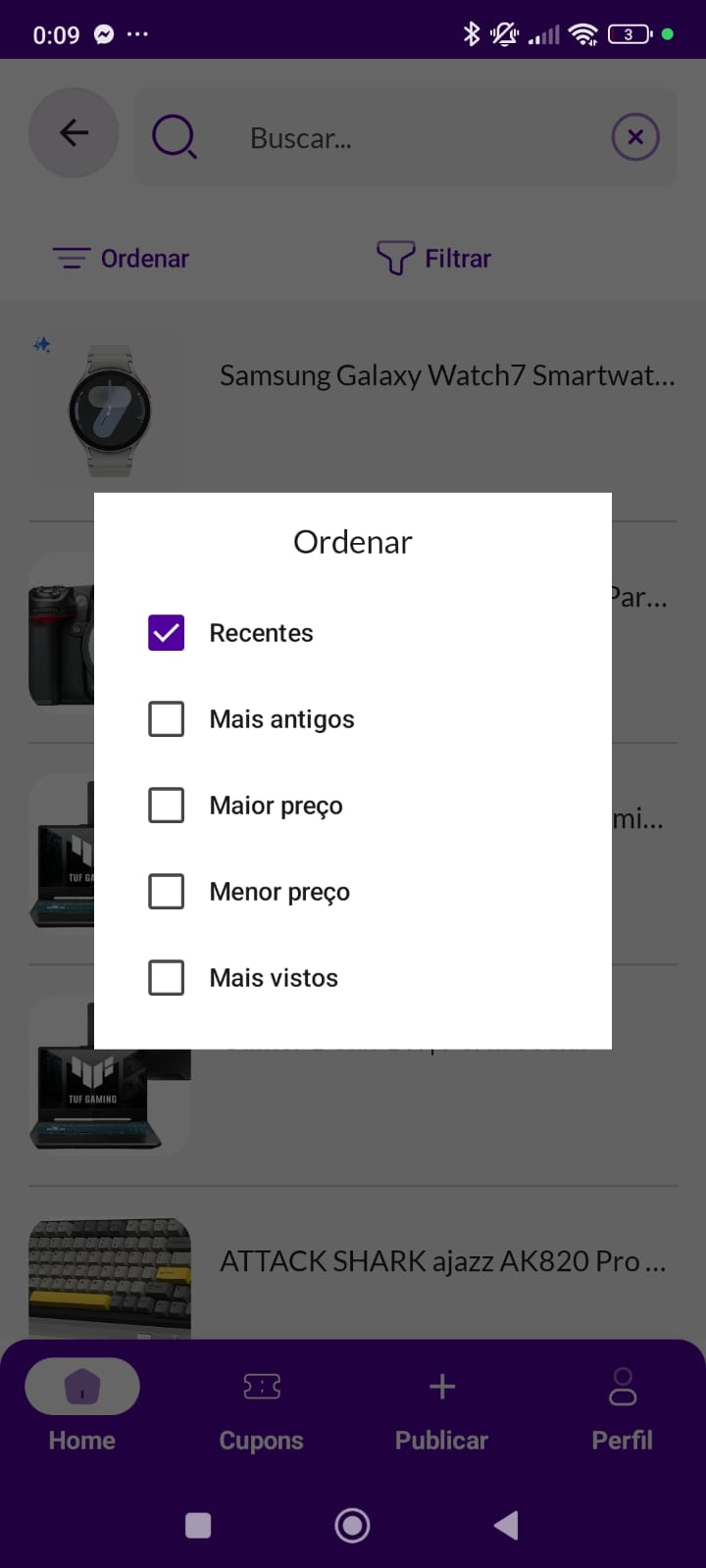 Ordenar resultados